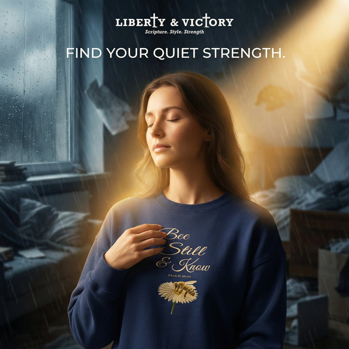 Bee Still and Know Cropped Sweatshirt