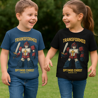 Optimus Christ Transform Kids Tee | Christian Youth Shirt