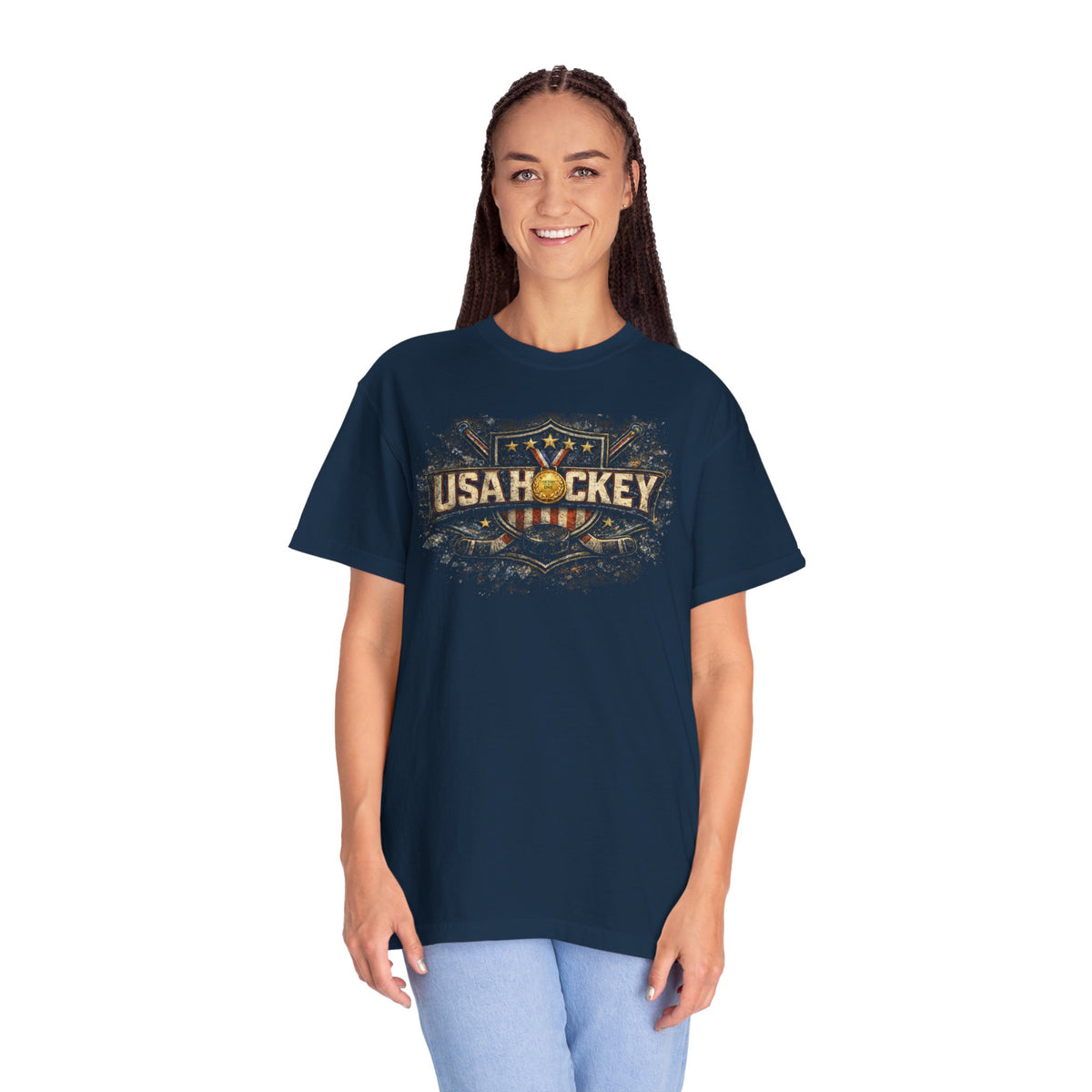 Michigan Connection Golden Games | USA Hockey Milan 2026 | Vintage Skate Design | Liberty & Victory