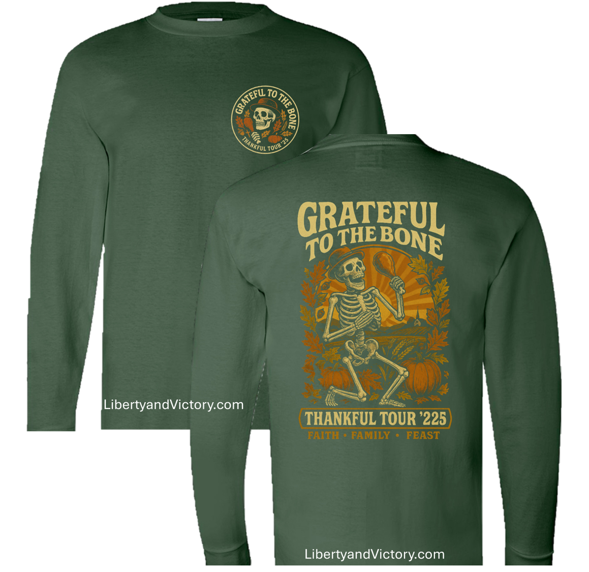 Grateful to the Bone – Thankful Tour ’25 | Faith & Family Vintage Tee
