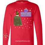 World’s Best Cup of Coffee – Premium Holiday Long-Sleeve