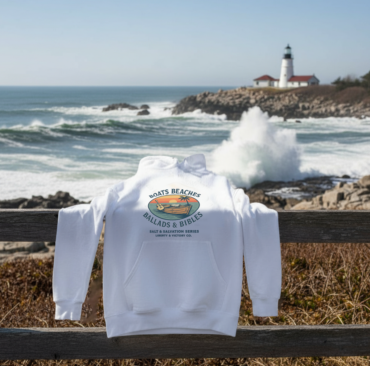 Boats, Beaches, Ballads & Bibles – Adidas Performance Fleece Hoodie-Men