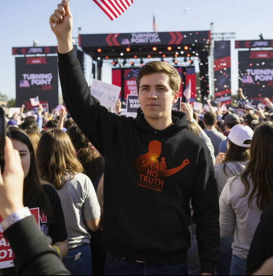 #WeAreCharlie – Speak His Truth | Liberty & Victory™ Heavyweight Hoodie