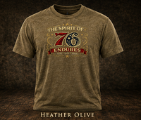 The Spirit of 76 Endures T‑Shirt — Patriotic 1776‑1976‑2026 Anniversary Tee