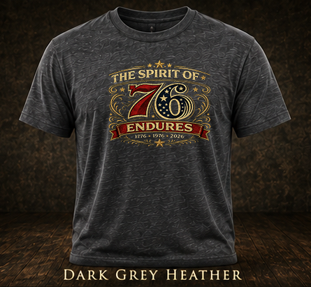 The Spirit of 76 Endures T‑Shirt — Patriotic 1776‑1976‑2026 Anniversary Tee