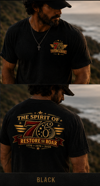 Christian Patriotic T-Shirt | Spirit of '76 Restore the Roar 1776–2026 Signature | Liberty-In-One | Liberty & Victory