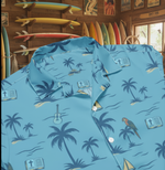 Boats, Beaches, Ballads & Bibles – Ocean Hymn Button-Down