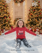 Jesus Loves Me SNOW Much – Premium Long Sleeve T-shirt