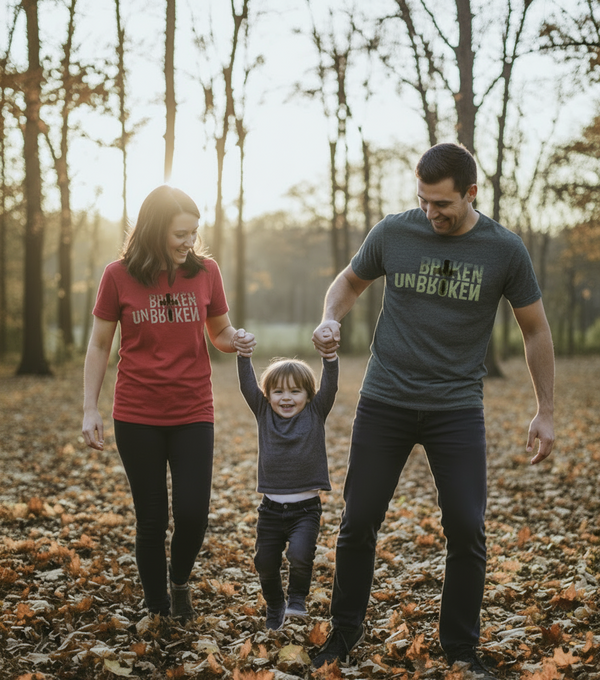UNBROKEN – Made Whole through Him. Premium Heavyweight American Tee