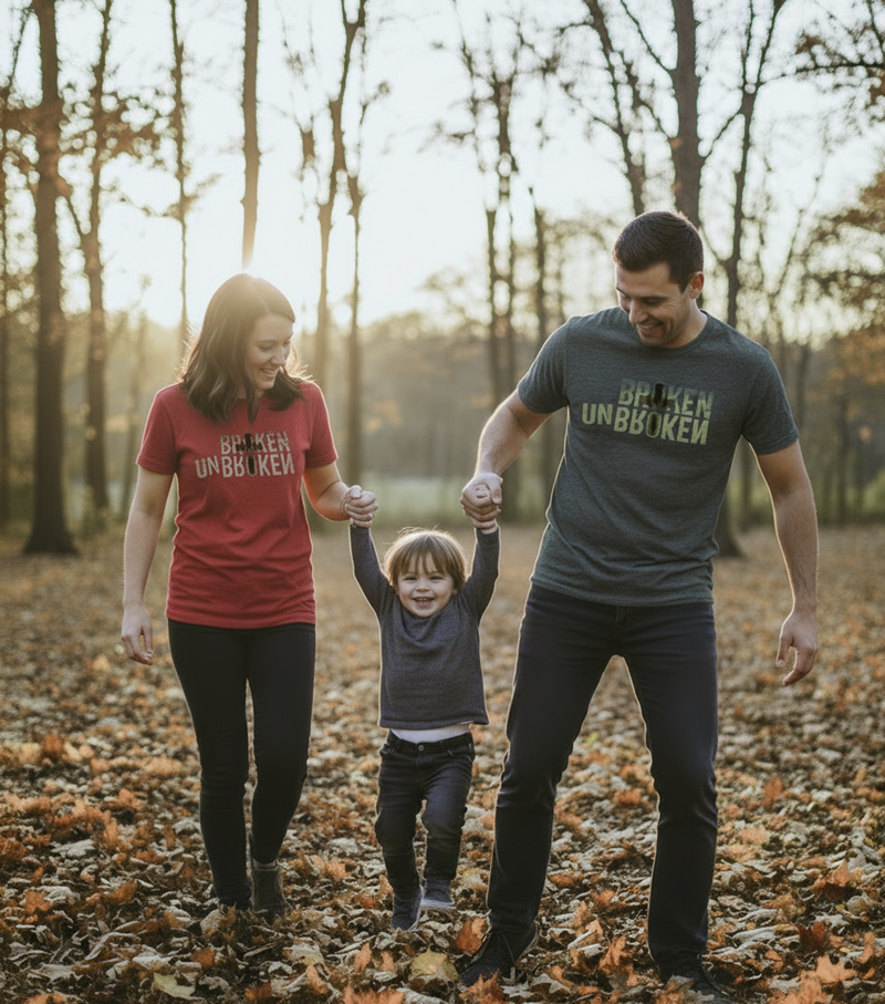 UNBROKEN – Made Whole through Him. Premium Heavyweight American Tee