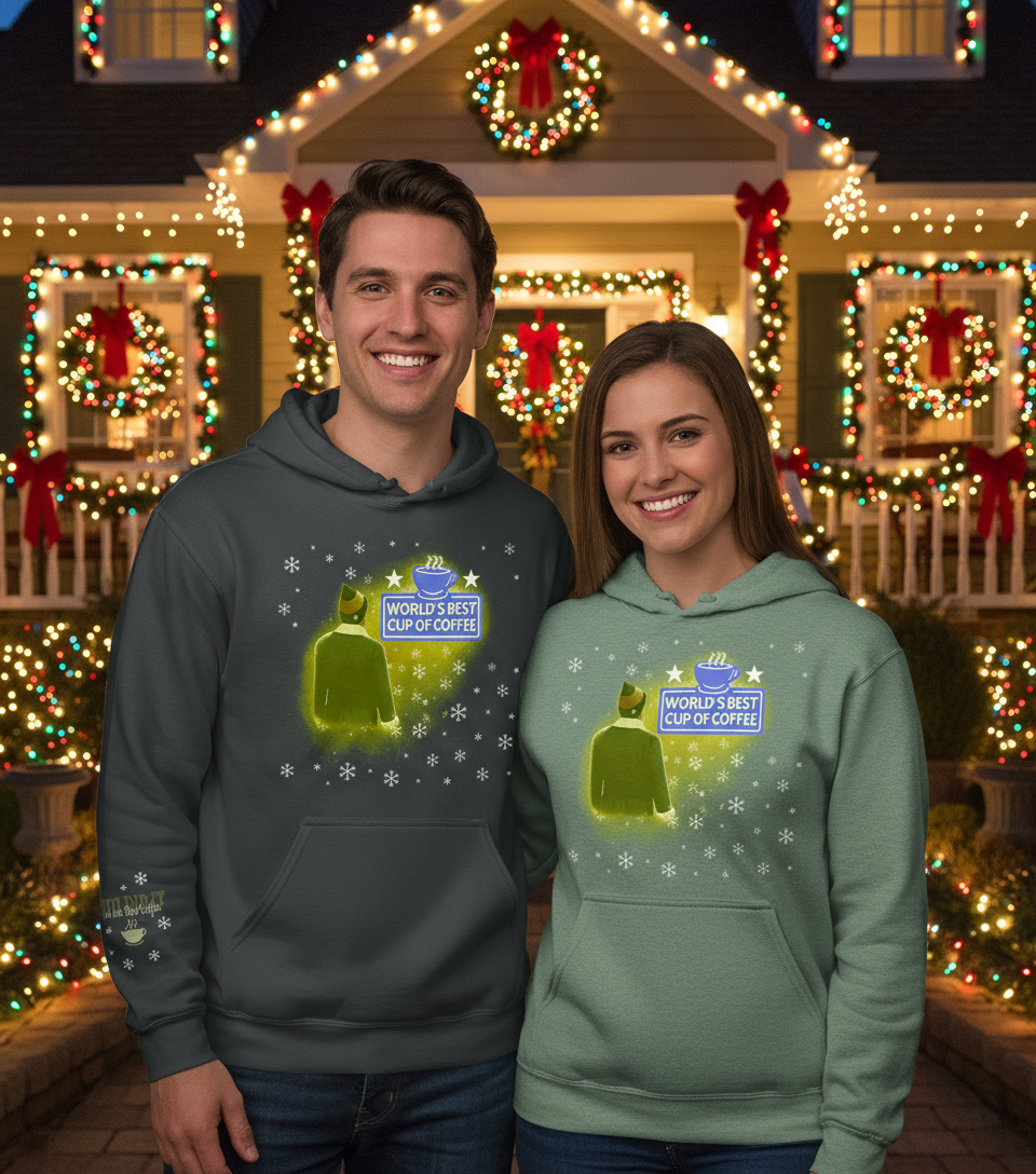 World’s Best Cup of Coffee – Elf Premium Holiday Hoodie