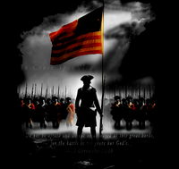 Christian Patriotic T-Shirt | Battle Belongs Heavyweight Faith & Freedom Tee | Liberty-In-One | Liberty & Victory
