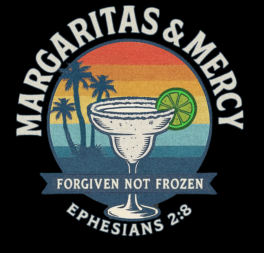 Margaritas & Mercy “Forgiven Not Frozen” Premium Hooded Tee