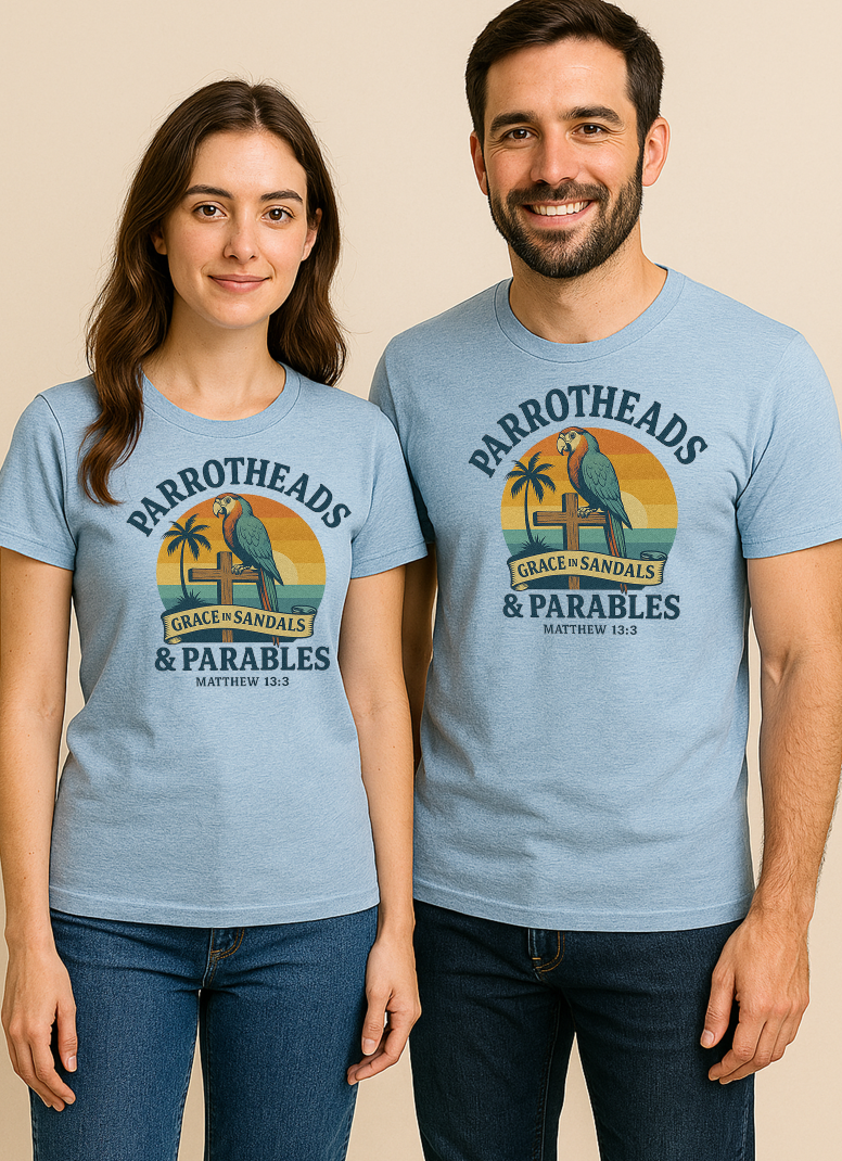 Parrotheads & Parables – Grace in Sandals Tee