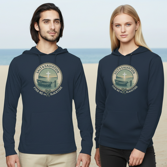 Salt & Salvation™ – Find Me on Slack Tide Eco-Blend Hoodie
