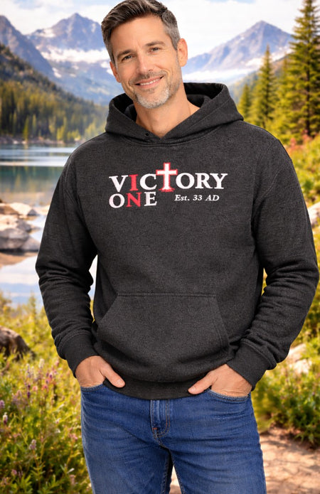 Victory-In-One™ Ultra Premium Embroidered Hoodie | Est. 33 AD