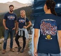Team USA Hockey T-Shirt | Patriotic Hockey Faith Tee | Veteran-Owned | Liberty & Victory