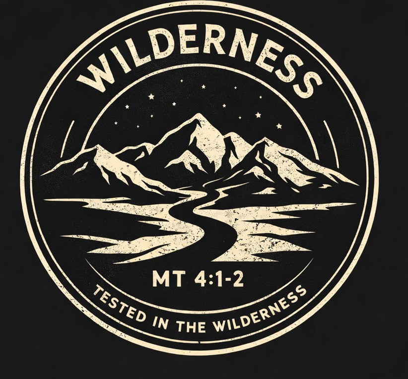 Christian Hoodie | Not All Who Wander Are Lost | Matthew 4 Wilderness Design | Liberty & Victory