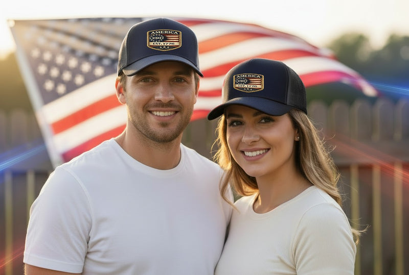 America 250 Hat | 1776 Richardson 115 Low Profile Cap | Patriotic Christian Headwear | Liberty & Victory