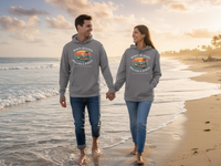 Christian Coastal Hoodie | Boats Beaches Ballads & Bibles Retro Coastal Pullover | Liberty & Victory