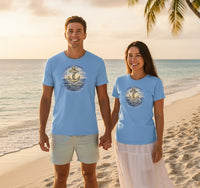 Christian Coastal T-Shirt | Come Ashore Rustic Anchor Nautical Faith Tee | Salt & Salvation | Liberty & Victory