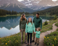 Christian Youth Hoodie | Fearless Halo Ocean Waves Garment-Dyed Lightweight Sweatshirt | Wonder & Wander | Liberty & Victory