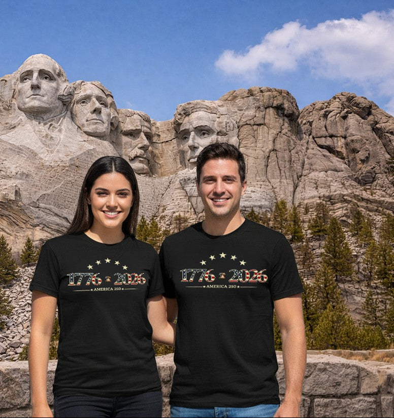 Patriotic T-Shirt | America 1776-2026 Commemorative 250th Anniversary Tee | Liberty & Victory