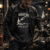 Patriotic Christian T-Shirt | Midnight Rider April 18 1775 America 250th Tee | Liberty-In-One | Liberty & Victory