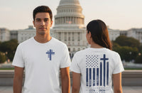 Cross & Flag Premium Tee | Liberty-In-One