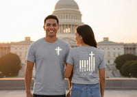 Cross & Flag Premium Tee | Liberty-In-One