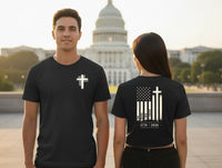 Cross & Flag Premium Tee | Liberty-In-One