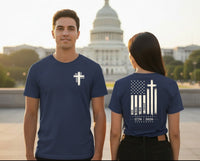 Cross & Flag Premium Tee | Liberty-In-One