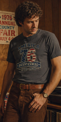 Patriotic T-Shirt | America 1776 Bicentennial 76 Essentials | Liberty-In-One | Liberty & Victory