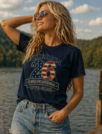 Patriotic T-Shirt | America 250 Semiquincentennial Essentials | Liberty-In-One | Liberty & Victory