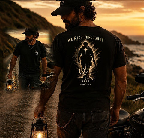 Christian Patriotic T-Shirt | We Ride Through It Everyday Essentials | Liberty-In-One | Liberty & Victory