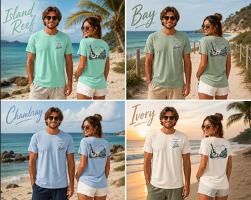 Coastal Faith T-Shirt | I'll Play for Gumbo Guitar Essentials | Salt & Salvation | Liberty & Victory