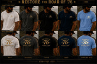 Christian Patriotic T-Shirt | Spirit of '76 Restore the Roar 1776–2026 Signature | Liberty-In-One | Liberty & Victory