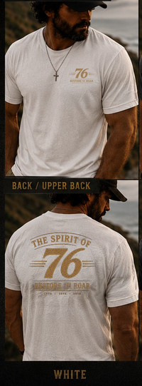 Christian Patriotic T-Shirt | Spirit of '76 Restore the Roar 1776–2026 Signature | Liberty-In-One | Liberty & Victory