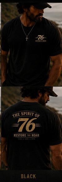 Christian Patriotic T-Shirt | Spirit of '76 Restore the Roar 1776–2026 Signature | Liberty-In-One | Liberty & Victory