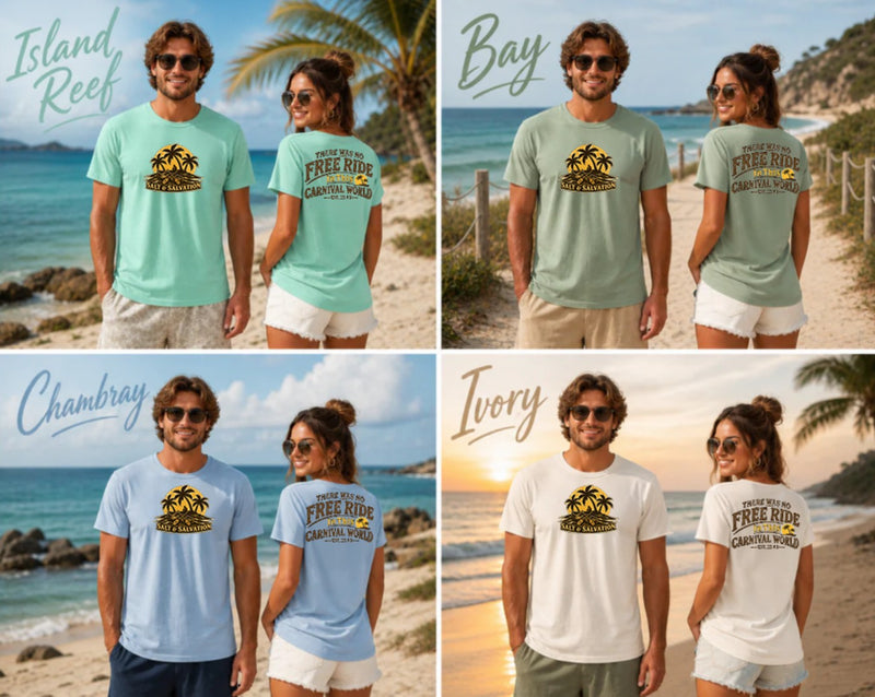 Christian Faith T-Shirt | Carnival World There Was No Free Ride Essentials | Salt & Salvation | Liberty & Victory