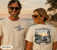 Christian Faith T-Shirt | Coastal Redemption Starting Over Signature | Salt & Salvation | Liberty & Victory