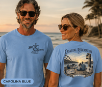 Christian Faith T-Shirt | Coastal Redemption Starting Over Signature | Salt & Salvation | Liberty & Victory