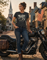 Patriotic Christian T-Shirt | We Ride Tonight 1776 Founders Line | America 250 | Liberty & Victory