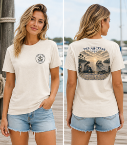 Women's Coastal Faith T-Shirt | The Captain & The Kid | Lonely Goodbye | Salt & Salvation | Liberty & Victory Co.