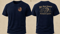 Patriotic Christian T-Shirt | We Ride Tonight Everyday Essentials Original Midnight Rider 1776–2026 | Liberty & Victory Co.