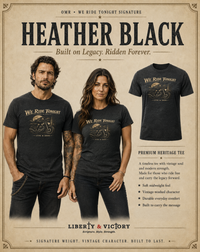 Patriotic Christian T-Shirt | We Ride Tonight-MC Edition Everyday Essentials Original Midnight Rider 1776–2026 | Liberty & Victory Co.
