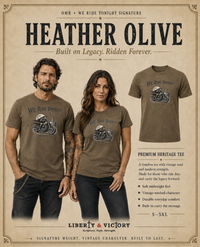 Patriotic Christian T-Shirt | We Ride Tonight-MC Edition Everyday Essentials Original Midnight Rider 1776–2026 | Liberty & Victory Co.