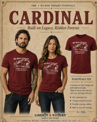 Patriotic T-Shirt | We Ride Tonight Paul Revere Design | Veteran-Owned | Liberty & Victory Co.