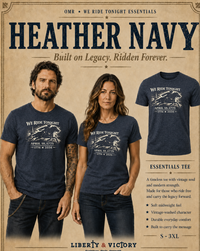 Patriotic T-Shirt | We Ride Tonight Paul Revere Design | Veteran-Owned | Liberty & Victory Co.