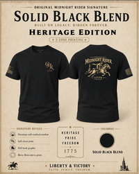 Patriotic T-Shirt | Midnight Rider Paul Revere 1775 Heritage Design | Veteran-Owned | Liberty & Victory Co.